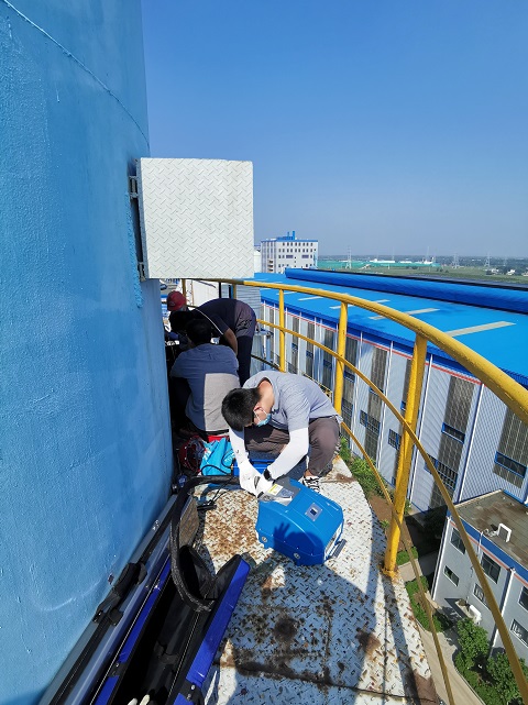 茌平華旭新材料現場監測非甲烷總烴濃度變化